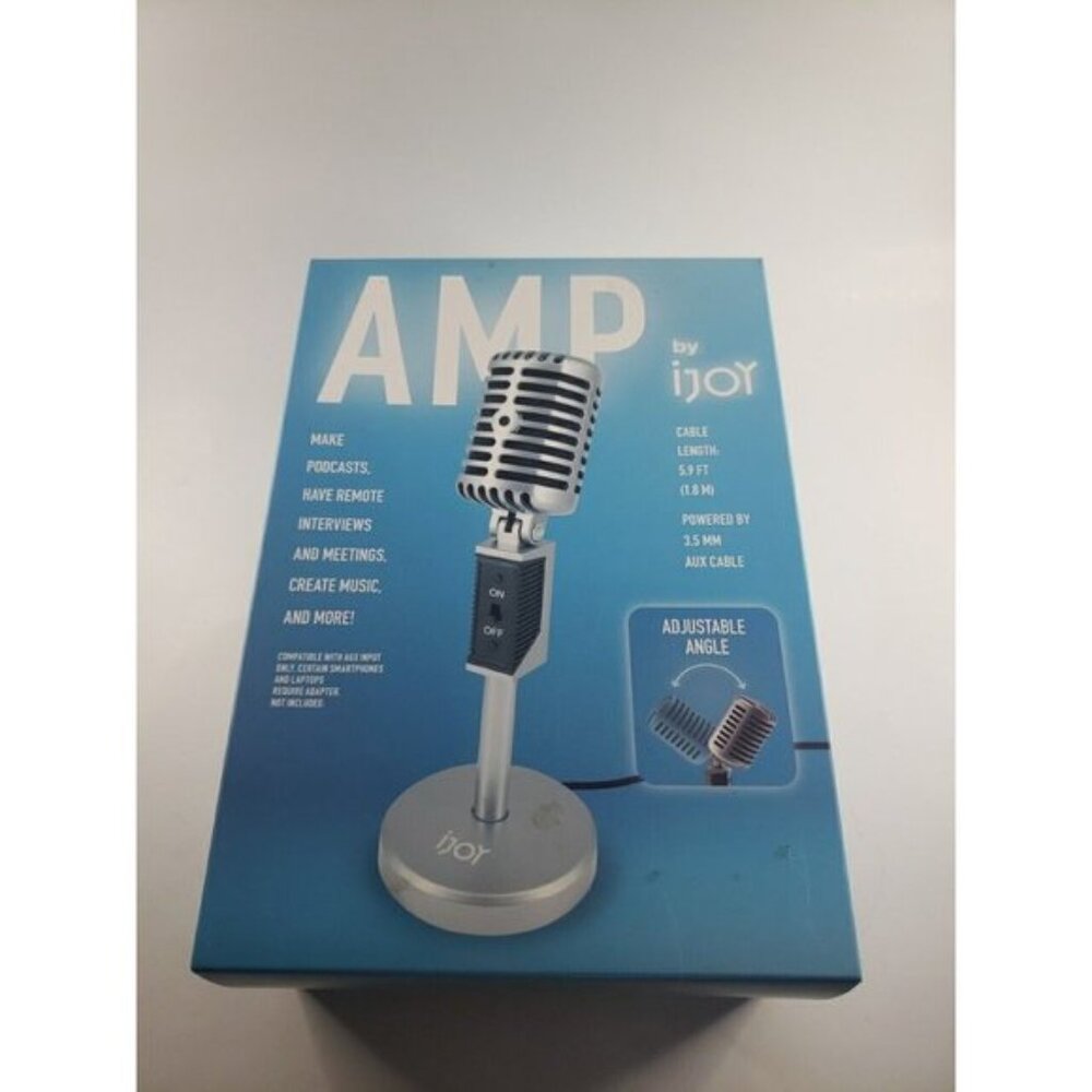 Amp by Ijoy 3.5mm aux Microphone for Podcasts etc